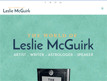 Tablet Screenshot of lesliemcguirk.com